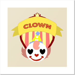 Cute Little Clown Posters and Art